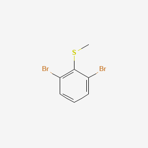 molecular formula C7H6Br2S B3258148 1,3-Dibromo-2-(methylthio)benzene CAS No. 301151-74-6