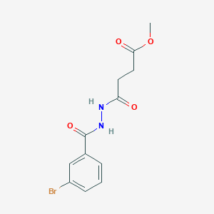 molecular formula C12H13BrN2O4 B325820 Methyl 4-[2-(3-bromobenzoyl)hydrazino]-4-oxobutanoate 