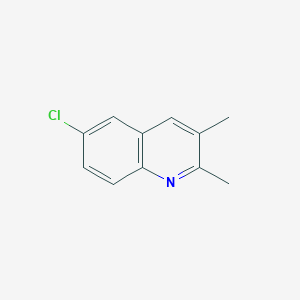 molecular formula C11H10ClN B3258203 6-Chloro-2,3-dimethylquinoline CAS No. 30159-95-6