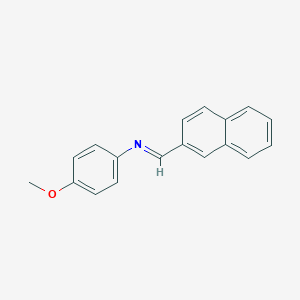 molecular formula C18H15NO B325825 N-(4-methoxyphenyl)-N-(2-naphthylmethylene)amine 