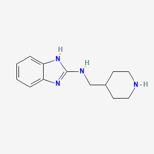 molecular formula C13H18N4 B3258256 (1H-benzimidazol-2-yl)-piperidin-4-ylmethyl-amine CAS No. 302339-26-0