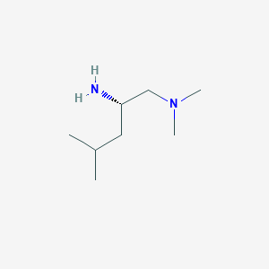 molecular formula C8H20N2 B3258282 (2S)-1-二甲氨基-2-氨基-4-甲基戊烷 CAS No. 302800-26-6