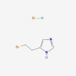 molecular formula C5H8Br2N2 B3258295 5-(2-Bromoethyl)-1H-imidazole hydrobromide CAS No. 30290-07-4