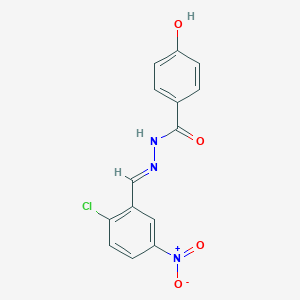 N'-(2-chloro-5-nitrobenzylidene)-4-hydroxybenzohydrazide