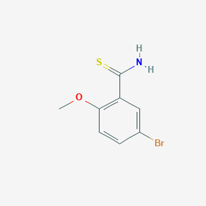 molecular formula C8H8BrNOS B3258323 5-Bromo-2-methoxybenzene-1-carbothioamide CAS No. 303111-32-2