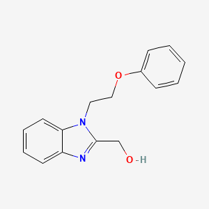 molecular formula C16H16N2O2 B3258329 [1-(2-phenoxyethyl)-1H-benzimidazol-2-yl]methanol CAS No. 303134-84-1