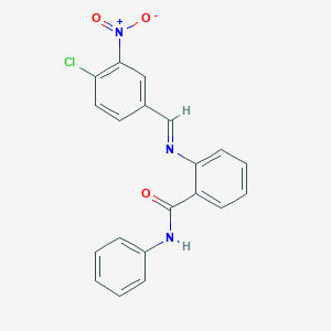 2-({4-chloro-3-nitrobenzylidene}amino)-N-phenylbenzamide