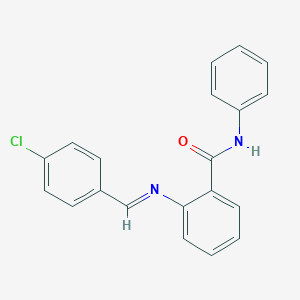 2-[(4-chlorobenzylidene)amino]-N-phenylbenzamide