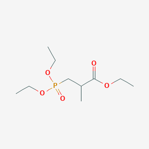 molecular formula C10H21O5P B3258359 3-(Diethoxyphosphinyl)-2-methylpropanoic acid ethyl ester CAS No. 30336-95-9