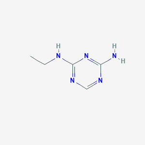 molecular formula C5H9N5 B3258366 2-N-ethyl-1,3,5-triazine-2,4-diamine CAS No. 30368-49-1