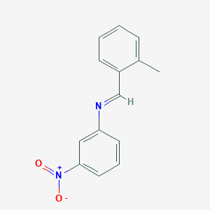 molecular formula C14H12N2O2 B325838 N-(2-methylbenzylidene)-3-nitroaniline 