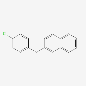 molecular formula C17H13Cl B3258405 2-(4-Chlorobenzyl)naphthalene CAS No. 3042-67-9