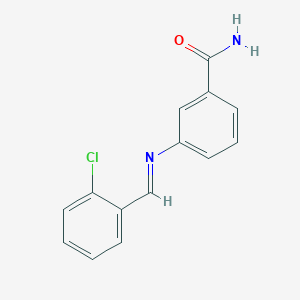 3-[(2-Chlorobenzylidene)amino]benzamide