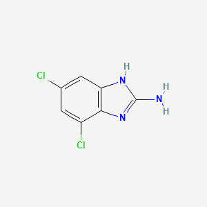 molecular formula C7H5Cl2N3 B3258466 4,6-dichloro-1H-benzimidazol-2-amine CAS No. 30486-76-1