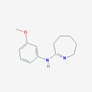 molecular formula C13H18N2O B3258498 N-(3-methoxyphenyl)-3,4,5,6-tetrahydro-2H-azepin-7-amine CAS No. 305341-58-6