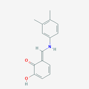 (6E)-6-[(3,4-dimethylanilino)methylidene]-2-hydroxycyclohexa-2,4-dien-1-one