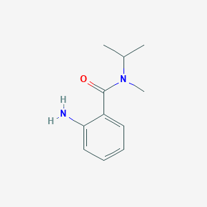 molecular formula C11H16N2O B3258527 2-amino-N-methyl-N-(propan-2-yl)benzamide CAS No. 305811-08-9