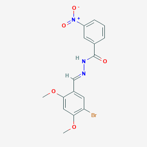 N'-(5-bromo-2,4-dimethoxybenzylidene)-3-nitrobenzohydrazide