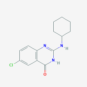 molecular formula C14H16ClN3O B3258531 6-Chloro-2-(cyclohexylamino)quinazolin-4(3H)-one CAS No. 305833-88-9