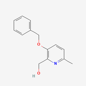 molecular formula C14H15NO2 B3258578 (3-Benzyloxy-6-methyl-pyridin-2-yl)-methanol CAS No. 30683-08-0