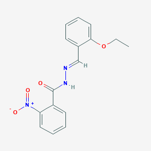 molecular formula C16H15N3O4 B325858 N'-(2-ethoxybenzylidene)-2-nitrobenzohydrazide 