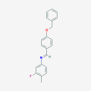 N-[4-(benzyloxy)benzylidene]-3-fluoro-4-methylaniline