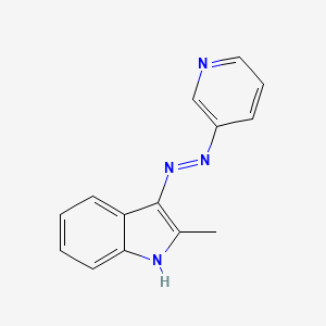 molecular formula C14H12N4 B3258631 (Z)-2-methyl-3-(2-(pyridin-3-yl)hydrazono)-3H-indole CAS No. 307343-49-3