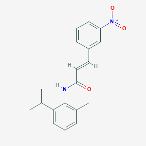 molecular formula C19H20N2O3 B3258663 (2E)-N-[2-methyl-6-(propan-2-yl)phenyl]-3-(3-nitrophenyl)prop-2-enamide CAS No. 307539-59-9
