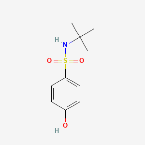 molecular formula C10H15NO3S B3258667 4-Hydroxy-(n-t-butyl)benzenesulfonamide CAS No. 3077-64-3