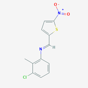 (3-Chloro-2-methylphenyl)[(5-nitro-2-thienyl)methylene]amine