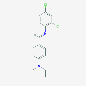 molecular formula C17H18Cl2N2 B325871 4-[(2,4-dichlorophenyl)iminomethyl]-N,N-diethylaniline CAS No. 5375-34-8