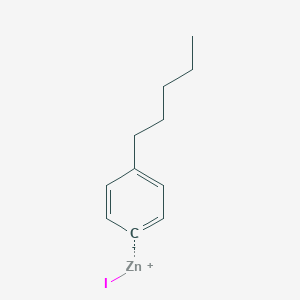 molecular formula C11H15IZn B3258784 4-n-Pentylphenylzinc iodide CAS No. 308796-05-6