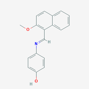 4-{[(2-Methoxy-1-naphthyl)methylene]amino}phenol