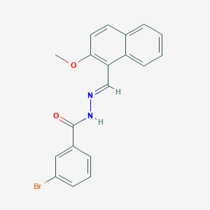 3-bromo-N'-[(2-methoxy-1-naphthyl)methylene]benzohydrazide