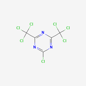 molecular formula C5Cl7N3 B3258825 2-Chloro-4,6-bis(trichloromethyl)-1,3,5-triazine CAS No. 30894-89-4