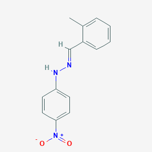 molecular formula C14H13N3O2 B325883 2-Methylbenzaldehyde {4-nitrophenyl}hydrazone 