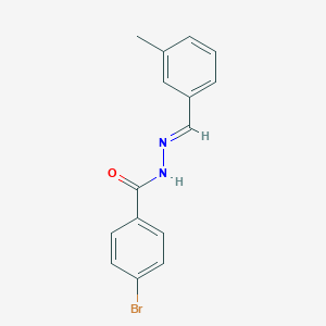 molecular formula C15H13BrN2O B325884 4-bromo-N'-(3-methylbenzylidene)benzohydrazide 
