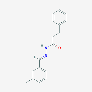molecular formula C17H18N2O B325885 N'-(3-methylbenzylidene)-3-phenylpropanohydrazide 