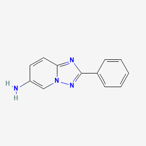 molecular formula C12H10N4 B3258877 2-Phenyl-[1,2,4]triazolo[1,5-a]pyridin-6-amine CAS No. 31052-93-4