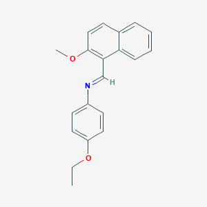 molecular formula C20H19NO2 B325890 N-(4-ethoxyphenyl)-N-[(2-methoxy-1-naphthyl)methylene]amine 