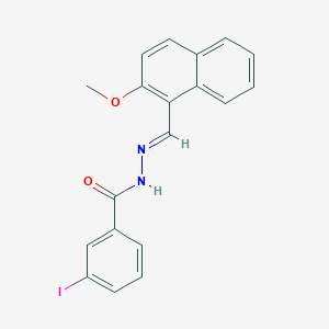 3-iodo-N'-[(2-methoxy-1-naphthyl)methylene]benzohydrazide