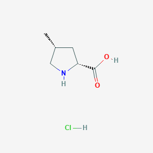 molecular formula C6H12ClNO2 B3258923 (2R,4R)-4-Methylpyrrolidine-2-carboxylic acid hydrochloride CAS No. 31137-95-8