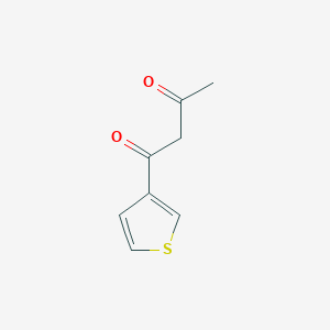 molecular formula C8H8O2S B3258928 1-(Thiophen-3-yl)butane-1,3-dione CAS No. 3115-63-7