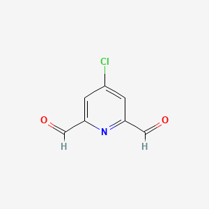 molecular formula C7H4ClNO2 B3258940 4-Chloropyridine-2,6-dicarbaldehyde CAS No. 311767-65-4