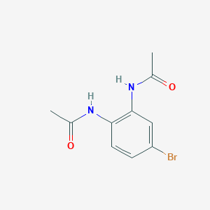 molecular formula C10H11BrN2O2 B3258951 Benzene, 1,2-diacetylamino-4-bromo- CAS No. 31217-97-7