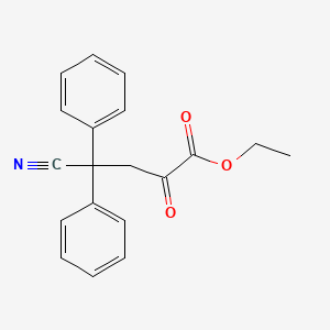 molecular formula C19H17NO3 B3258955 Ethyl 4-cyano-2-oxo-4,4-diphenylbutanoate CAS No. 3122-22-3