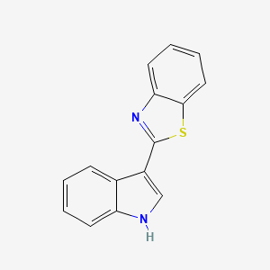 molecular formula C15H10N2S B3258961 2-(1H-吲哚-3-基)-苯并噻唑 CAS No. 31224-76-7