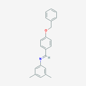 molecular formula C22H21NO B325901 N-[4-(benzyloxy)benzylidene]-3,5-dimethylaniline 