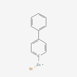 molecular formula C12H9BrZn B3259014 4-Biphenylzinc bromide CAS No. 312693-44-0