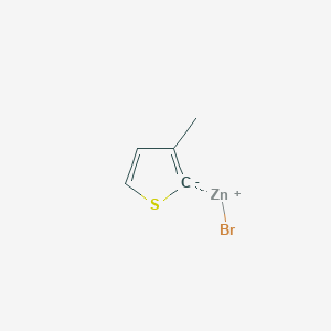 molecular formula C5H5BrSZn B3259021 3-甲基-2-噻吩基锌溴化物 CAS No. 312693-45-1